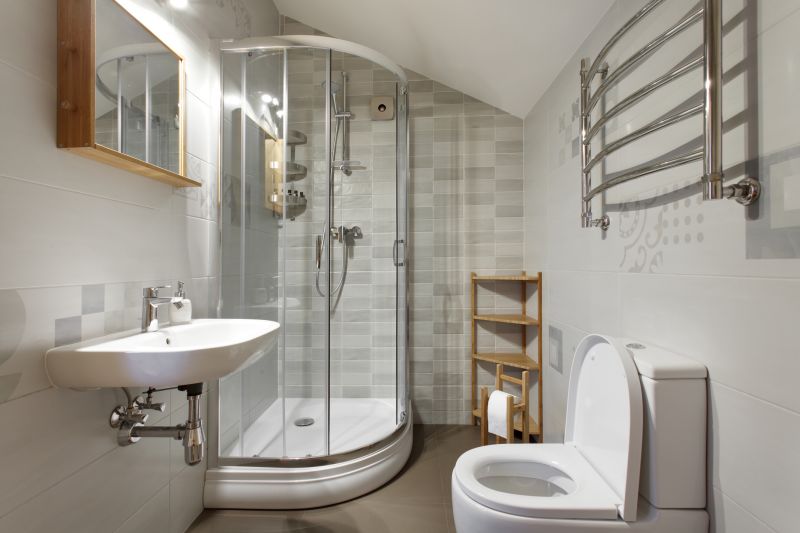 Modern Bathroom with Recessed Shelves